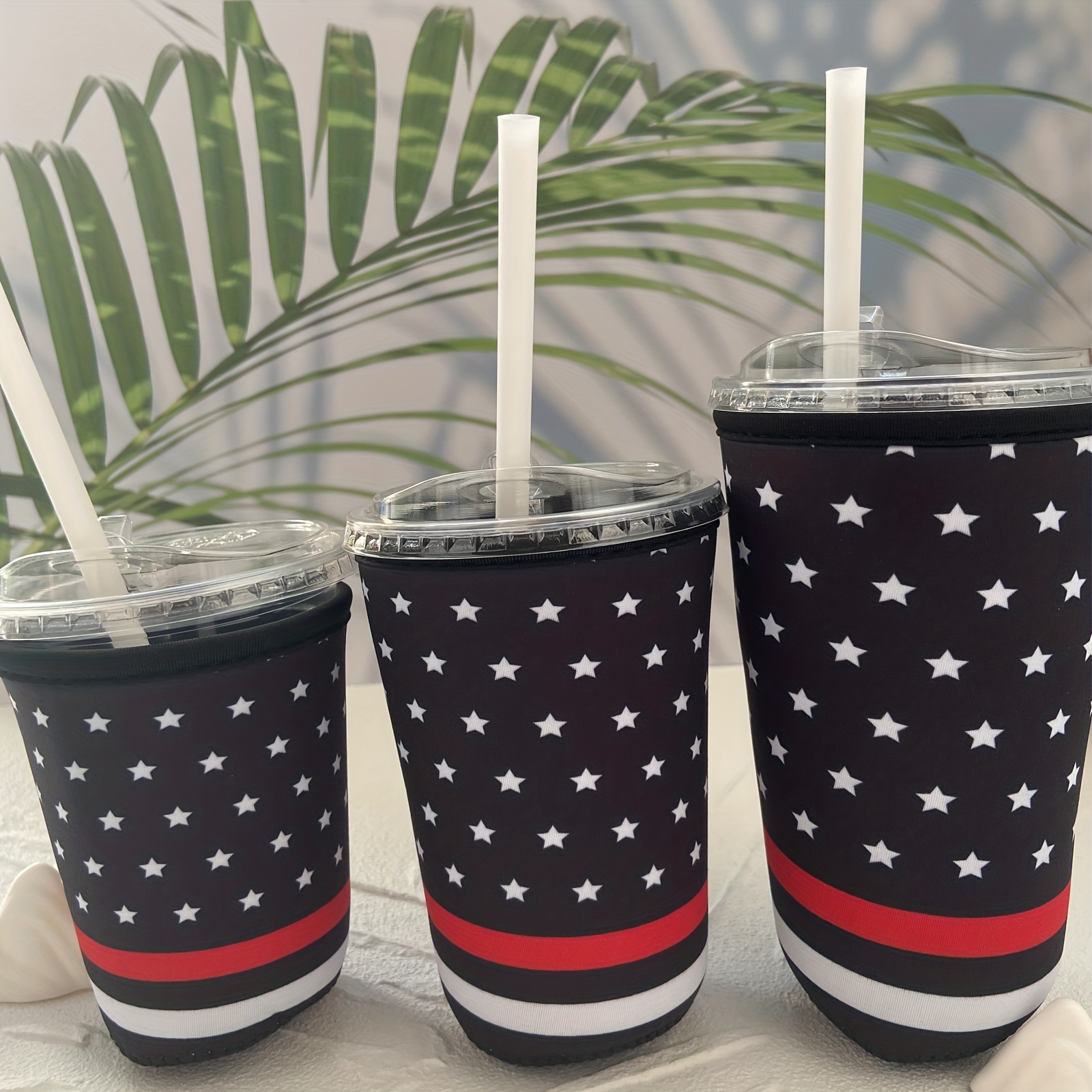 Reusable Iced Coffee Insulator Sleeves For Cold Beverages And Neoprene Cold  Coffee Cup Sleeves Cooler Cover For Coffee Cups - Temu