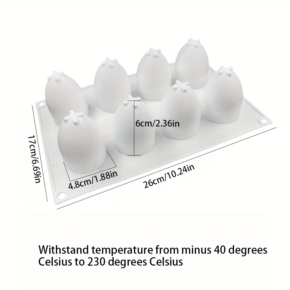 Diy 3d Simulation Egg shaped Silicone Mold For Making Soap - Temu