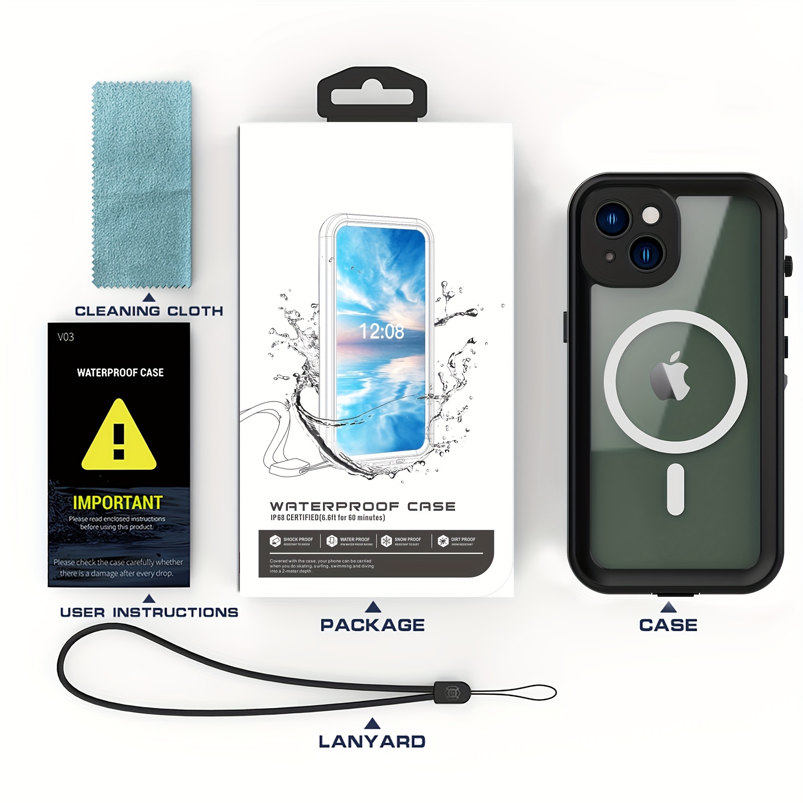 iPhone 14 Series - Waterproof Case, Total Protection