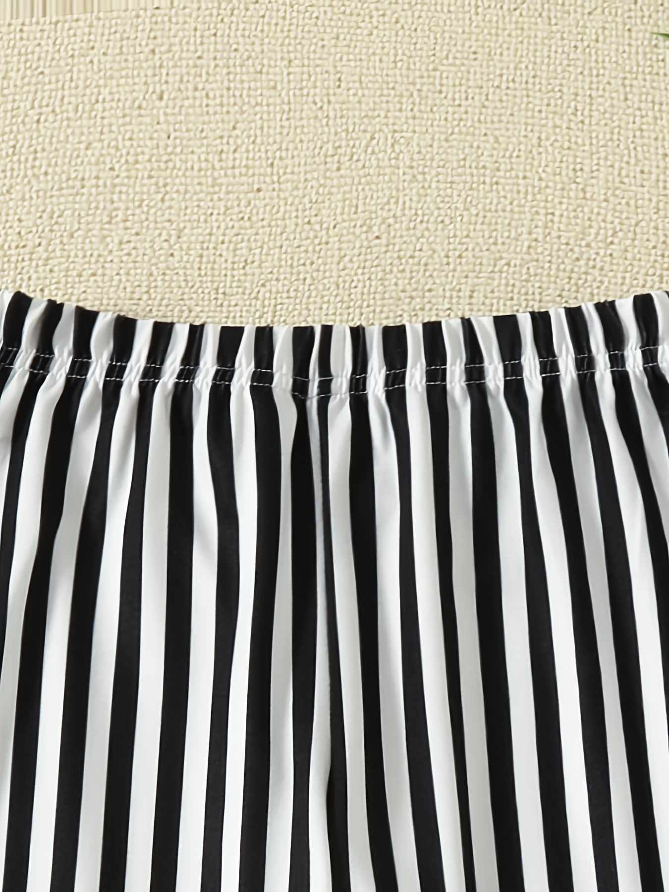 Girls Funky match Vertical Striped Flared Pants Spring Fall - Temu