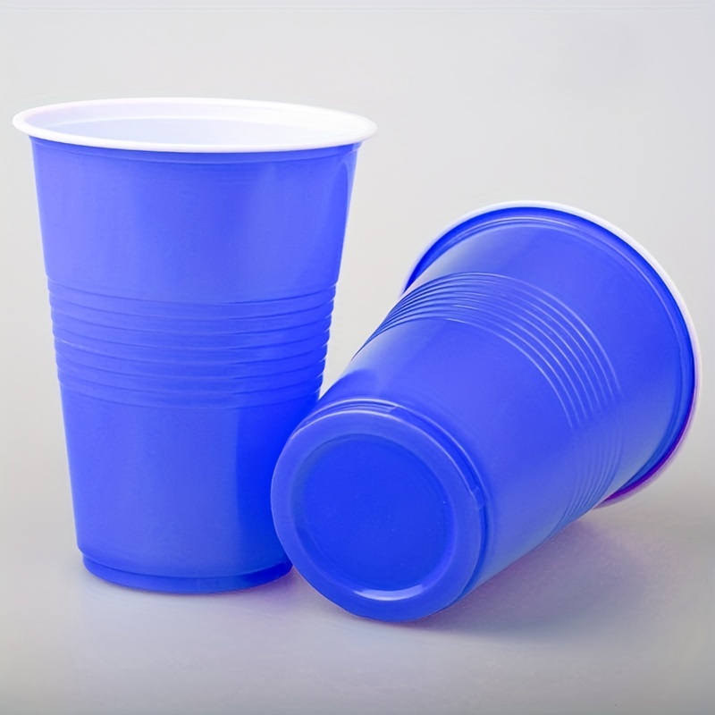 Disposable Plastic Cups Double-layer Plastic Cup Table Tennis Set Two-color  Cup Beer Game Party Cup - Temu