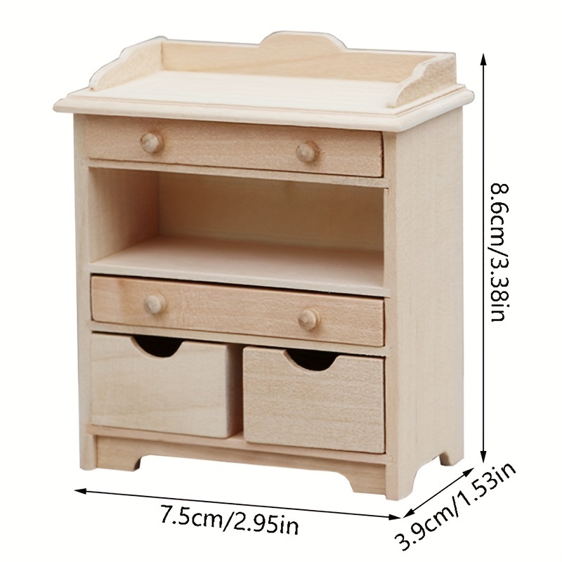 Kronenform 2 Puppenhaus-Miniatur Aus Basswood - 6 Stück