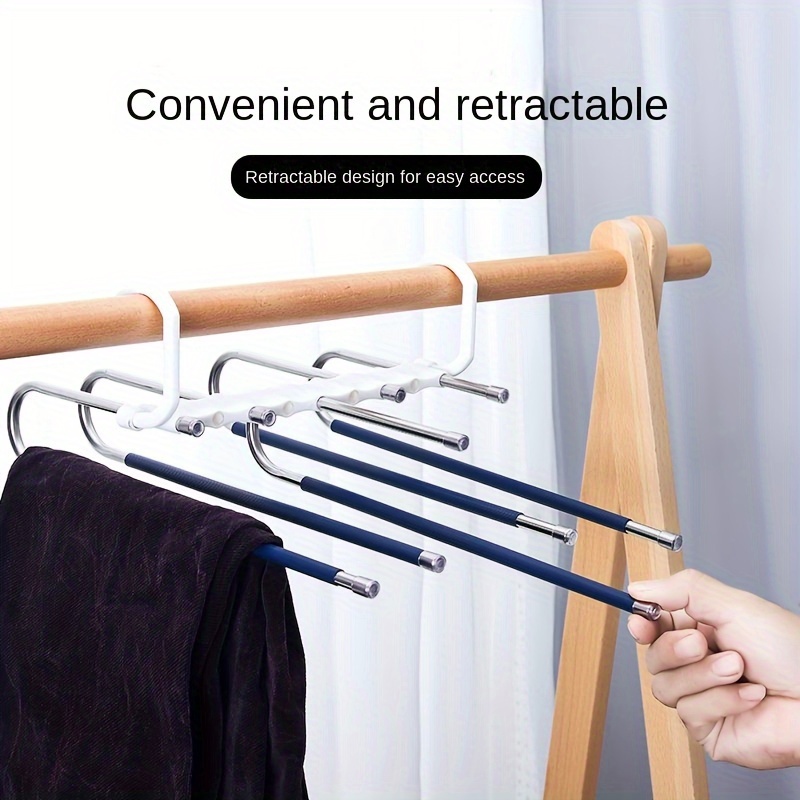 Folding Pants Hangers With Multi tier Stainless Steel - Temu