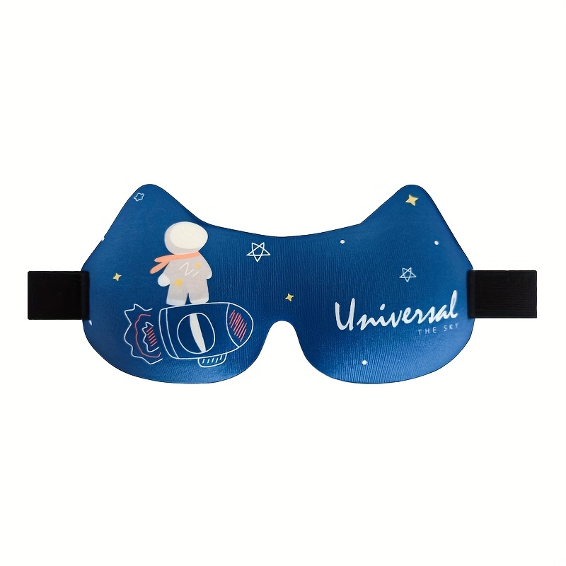 3D Sponge Fabric Cartoon Eye Mask - Comfortable Travel Sleep Relax