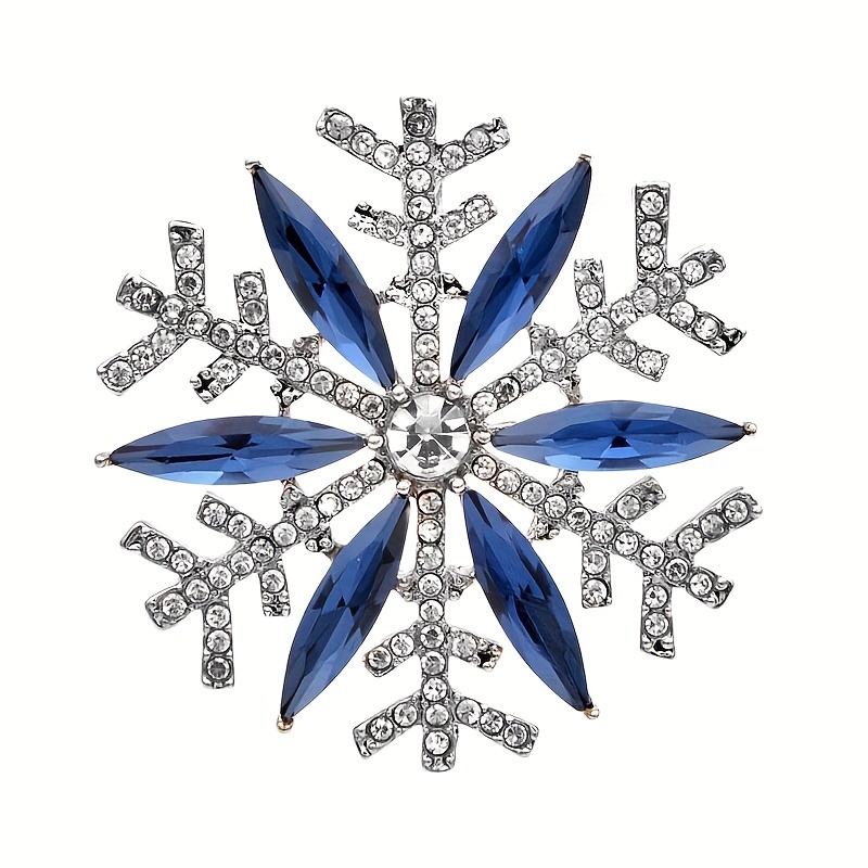 Christmas Snowflake Brooch Pin for Women & Girls