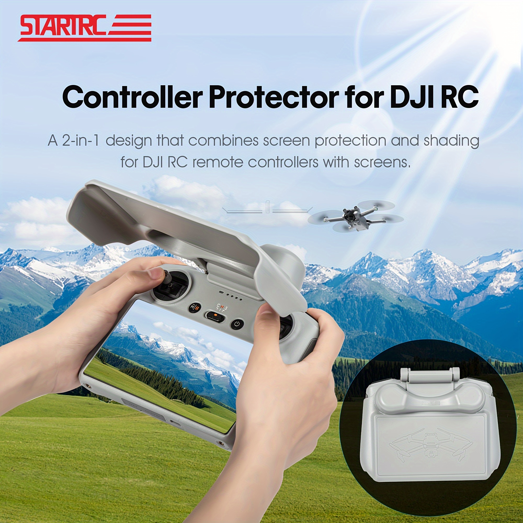 2 in 1 Sunhood for DJI Mini 4 Pro RC N2 Controller Protector Joysticks  Protection Quick Realase RC N1 FOR DJI Air 3/Mini 3 Pro - AliExpress