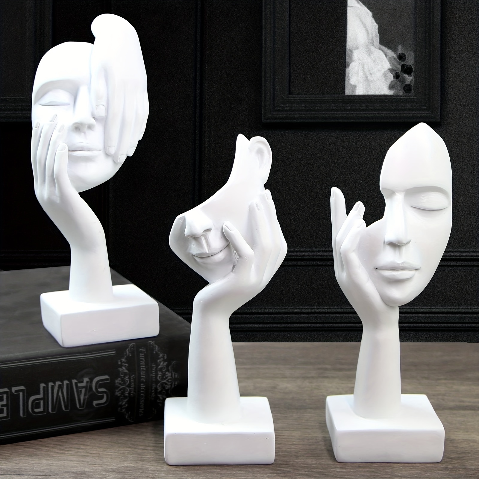 The Thinker Figures Statue Abstract Resin Sculptures Mini Art Decorative  for Office Bookshelf Modern Home Decor