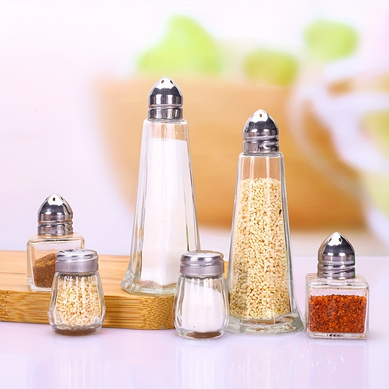 Pepper And Salt Shaker Set Spice Shakers Set With Stable - Temu