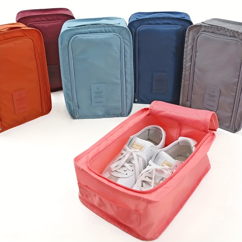 Bolsas de zapatos de viaje, bolsa de almacenamiento de zapatos portátil  impermeable con asa para hombres y mujeres, Patrón 2
