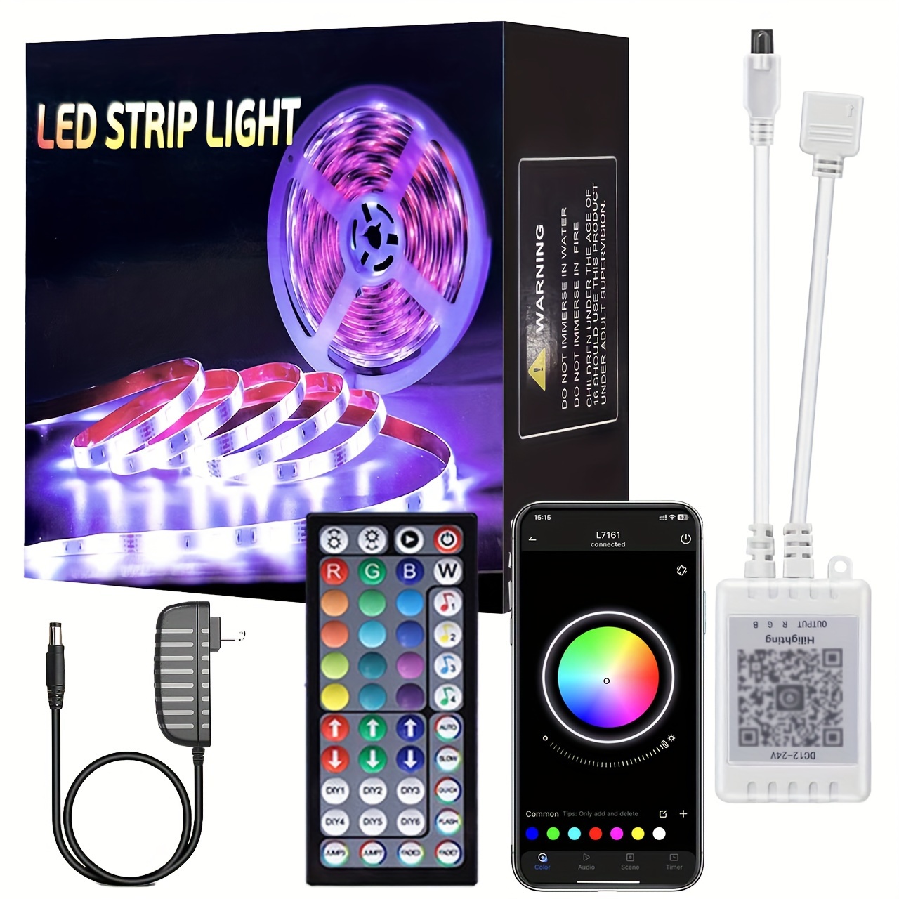 6/9pcs Smart RGB LED Wall Light Color LED Regulable Music - Temu