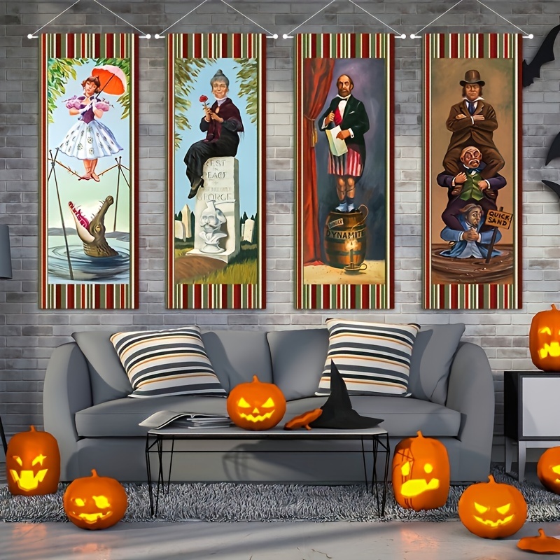 Halloween Decoration Haunted Mansion Background Halloween Vintage ...