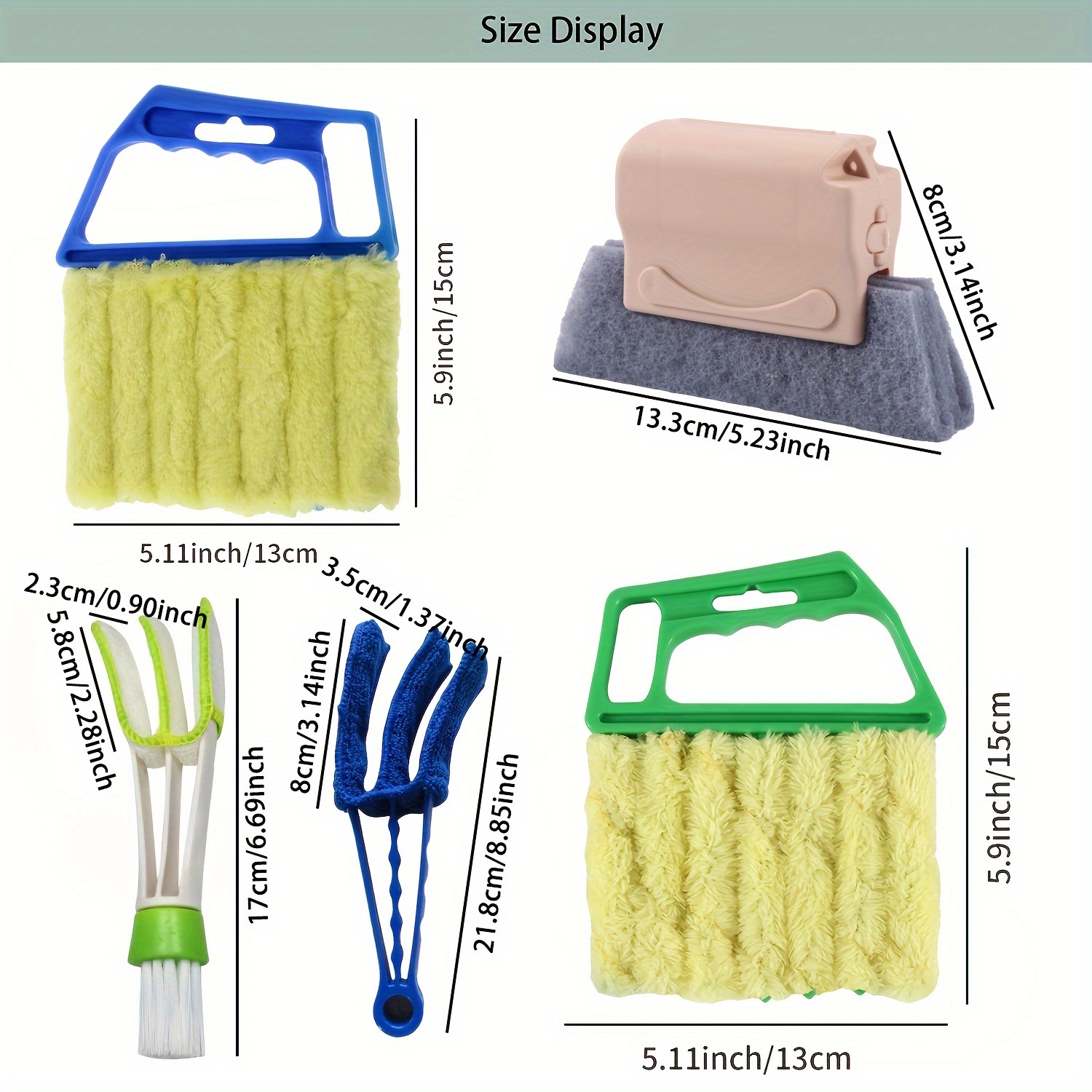 Jewelry Cleaning Solution Lot Ceramic Stove Top Wipes Brush Sweeping Detachable Cleaning Brush Blinds Blinds Brush Vents Cleaning Cleaning Brush