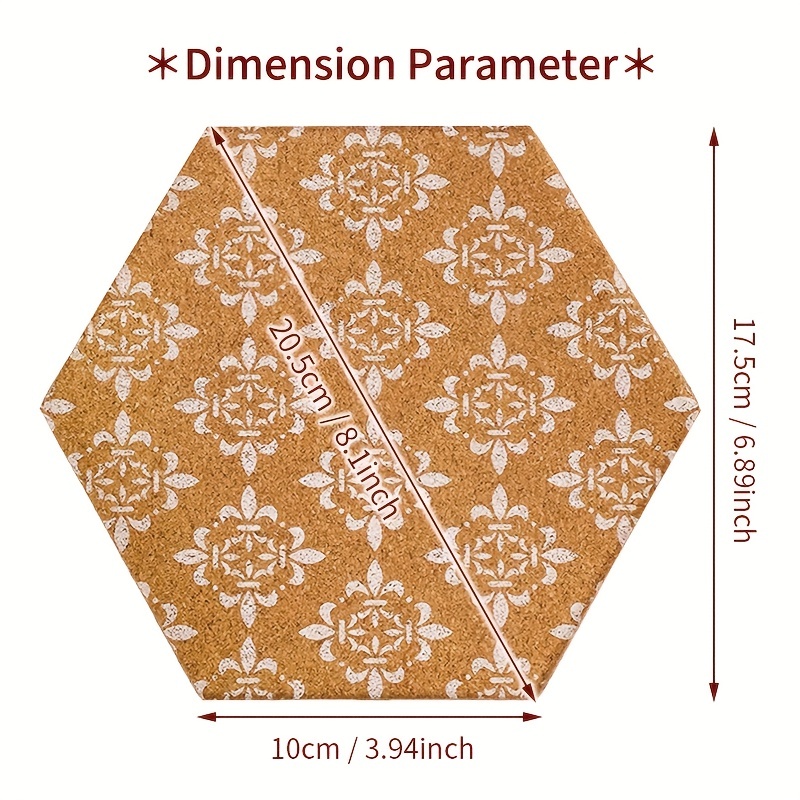 2/6pcs Tablero De Corcho Hexagonal Tablero De Corcho Tablero - Temu Chile