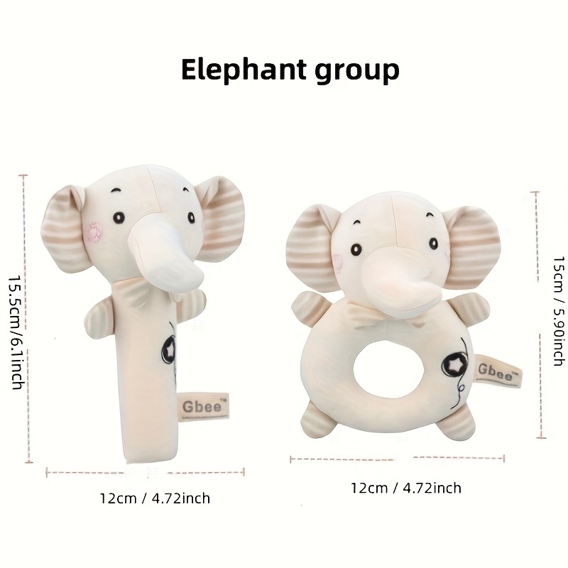 Hand Rattles Plush Toy Cotton Hand Shaker Stick - Temu