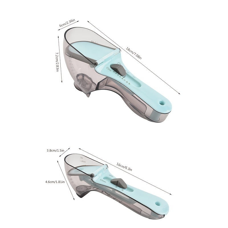 2pcs Magnetic Adjustable Measuring Cups And Spoons Set, Perfect