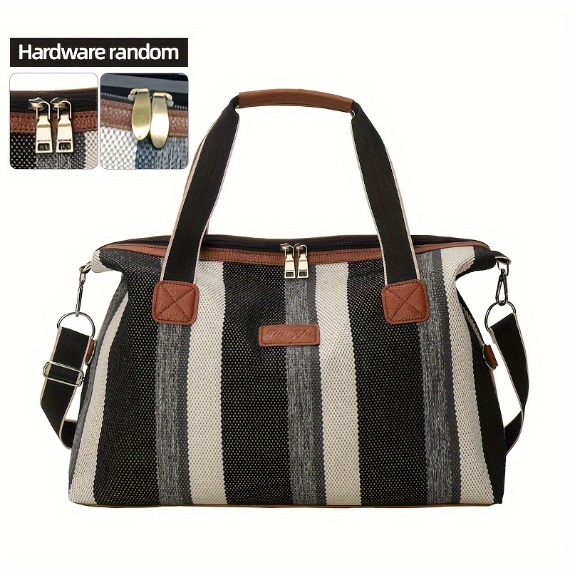 Chevron Stripes Pattern Tote Bag, Women Knitted Shoulder Bag, Aesthetic  Handbag For Shopping & Commuting - Temu