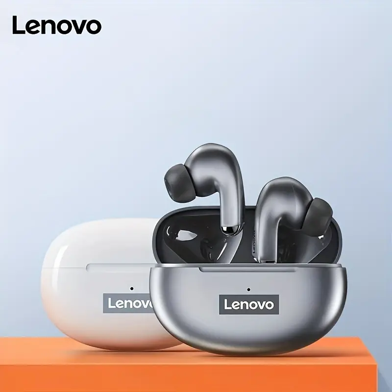 Lenovo LP5 TWS Wireless Noise Reduction Bass Sport Earphones with Mic (Gray)