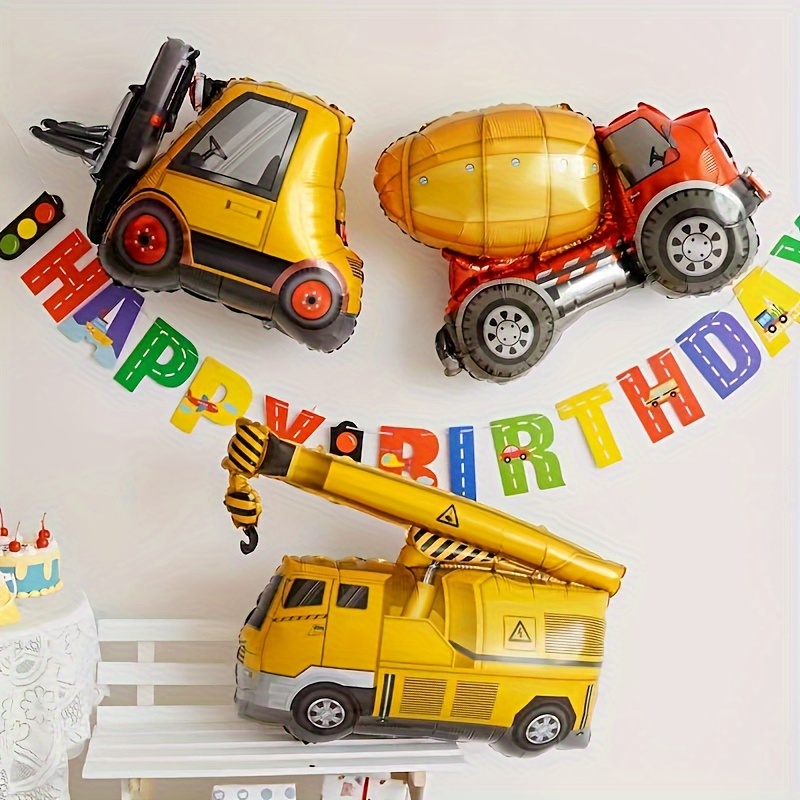 Construction Balloons Excavator Dump Truck Mixer Truck