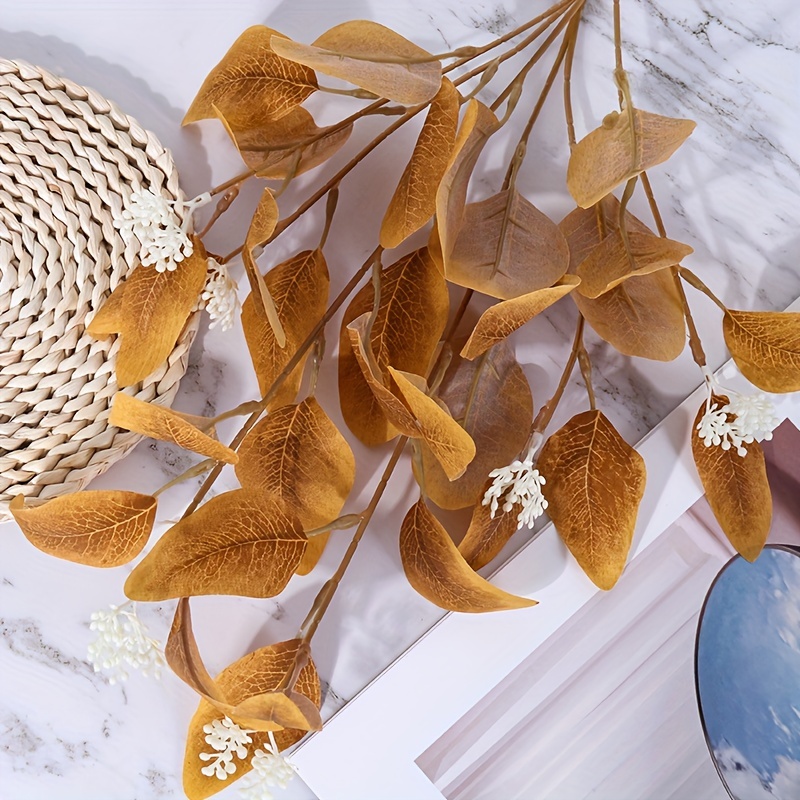 Halloween Decorative Artificial Flowers Eucalyptus Leaf - Temu