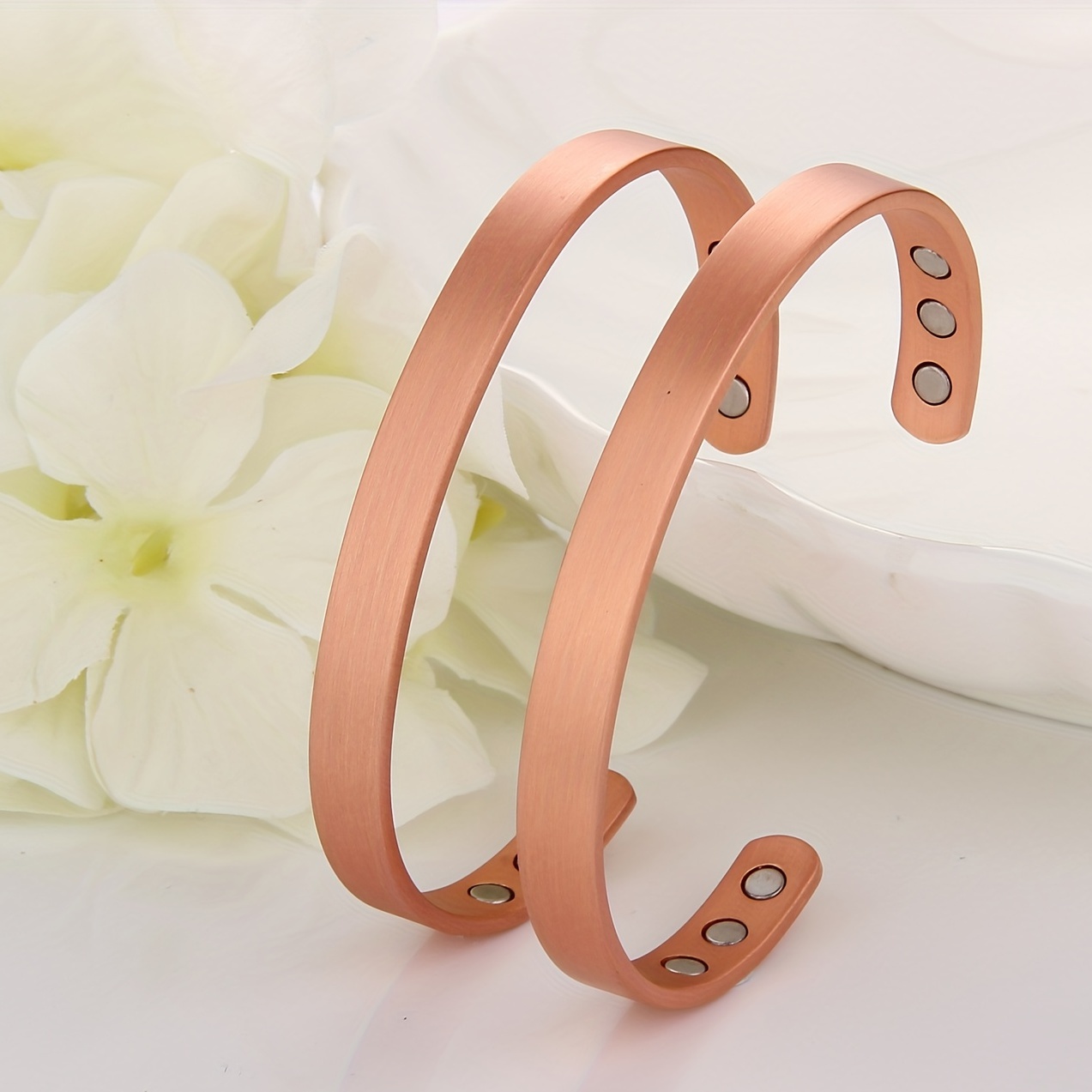 2pcs 99.9 Copper Magnetic Bracelet for Men Women | Arthritis Pain Relief | Adjustable Jewelry Gift | Our Store