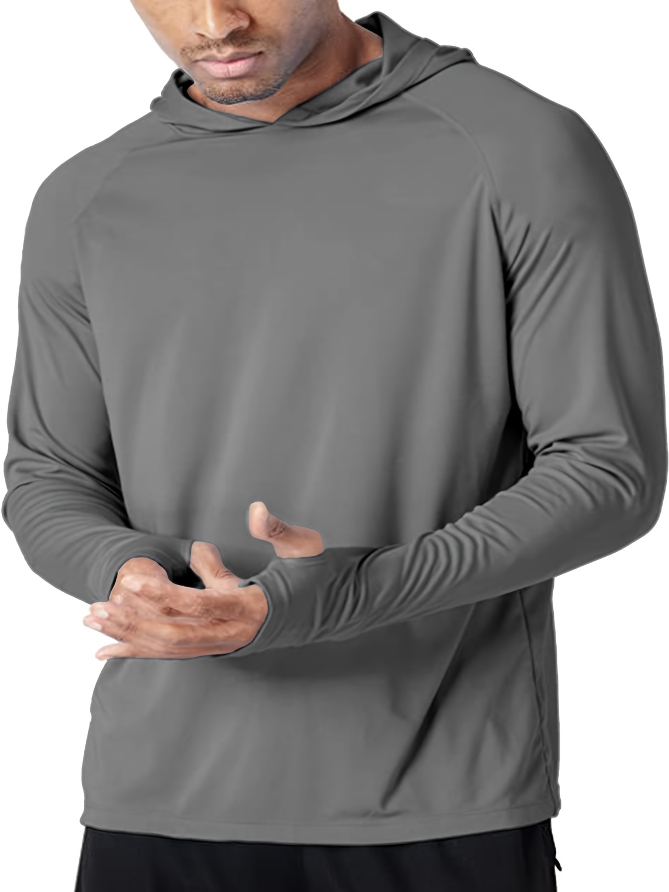 Men's Upf 50+ Sun Protection Hoodie Shirt Long Sleeve Rash Guard Fishing SPF Outdoor UV Shirt Lightweight, Men Hoodies For Men,Gym Wear Men,Hoodie