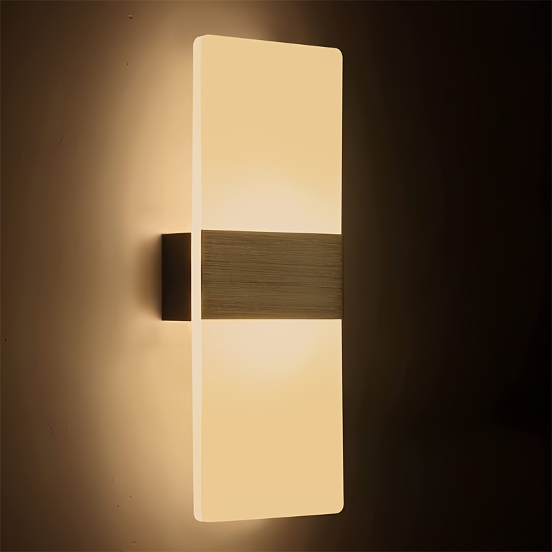 Wall Light LED Brass Wall Light Nordic Geometric Wall Sconce Lighting,  Modern Vanity Wall Mounted Lamp, Natural White Flush Mount Wall Lamps for  Living Room Bedroom Dressing Table Home Bedside Decor Lamp 