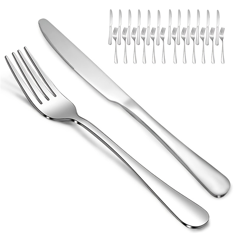 Set di posate dorate da 32 pezzi, set di posate in acciaio inossidabile che  include forchette, coltelli e cucchiai, set di utensili da cucina lucidati  a specchio, posate durevoli for la cucina