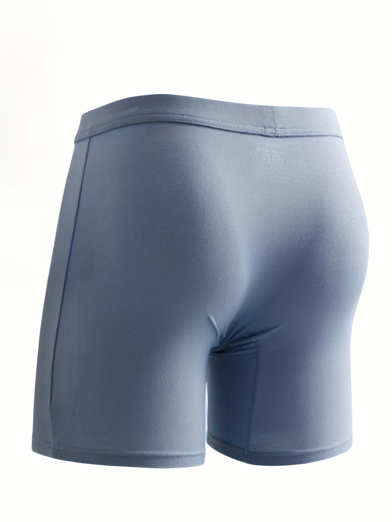 Men's Solid Color Separate Pouch Leggy Boxer Briefs - Temu Canada