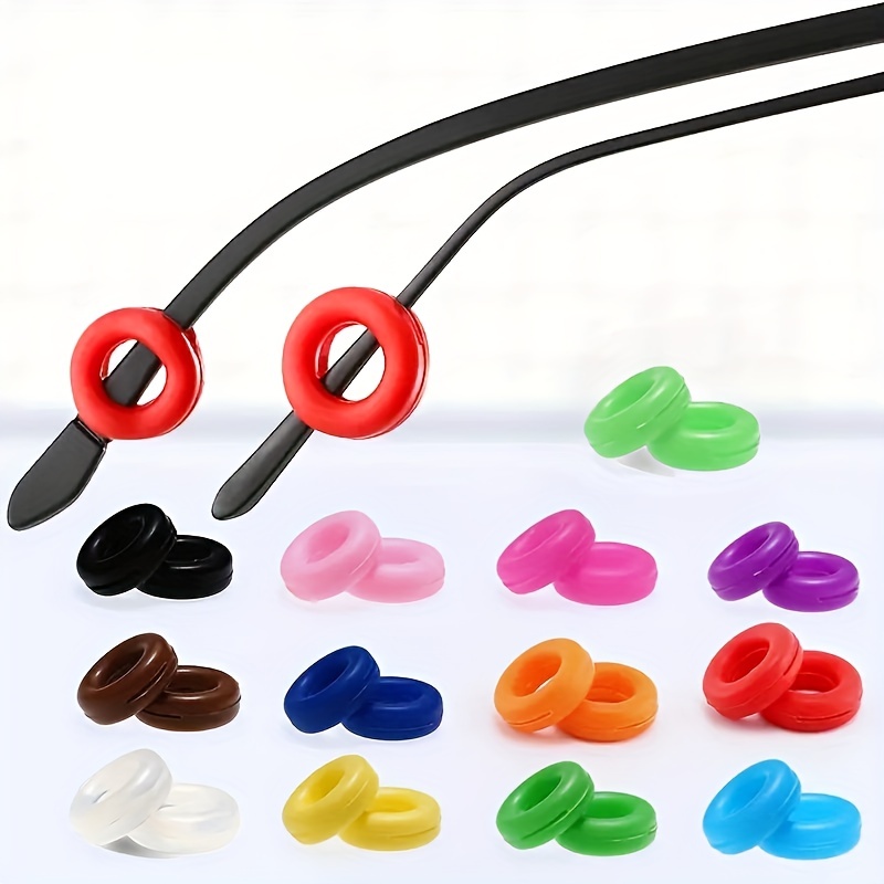 Benvo 12 Pairs Eyeglasses Retainers Silicone Glasses Temple Holders Anti-Slip Comfort Eyewear Stay Put Glasses Stoppers for Sport, Study, Brown