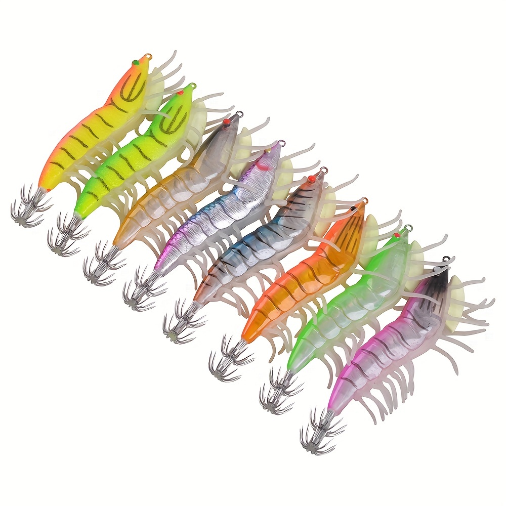 Bionic Soft Craw Bait Luminous Shrimp Lures Squid Jigs - Temu