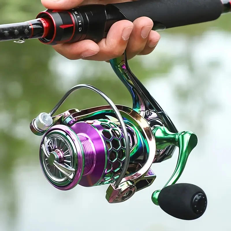 High Speed Aluminum Spinning Reel for Bass, Trout, Saltwater and Freshwater  Fishing - 3+1BB, 5.2:1 Gear Ratio