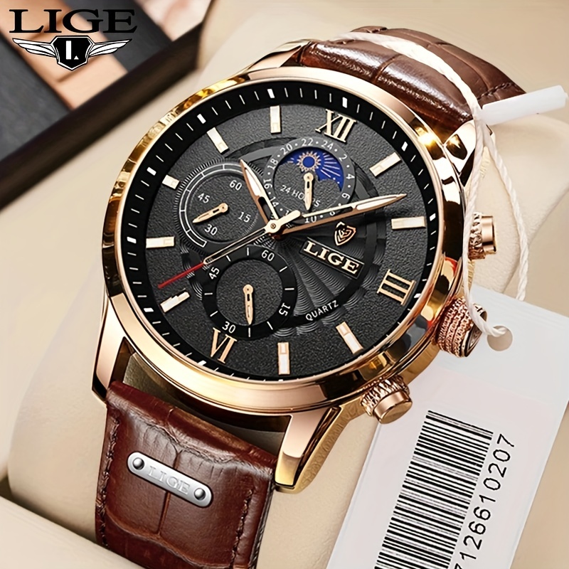 Mens Watches Mens Watch Chronograph Watch Luxury Watch Watches for Men Mens  Wrist Watches Leather Watch Men 