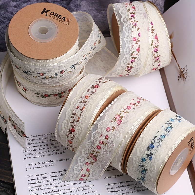 Lace Adhesive Ribbon Tape, Cotton Sticky Ribbon, Lace, Sewing, Fabric,  Decoration Gift Wrapping 
