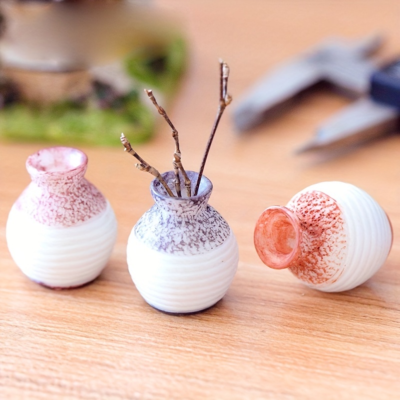 Accessori in Miniatura per Casa Delle Bambole, 12pcs Miniature Oggetti per  Casa Delle Bambole, 1:12 Ornamento in Miniatura per Casa Delle Bambole