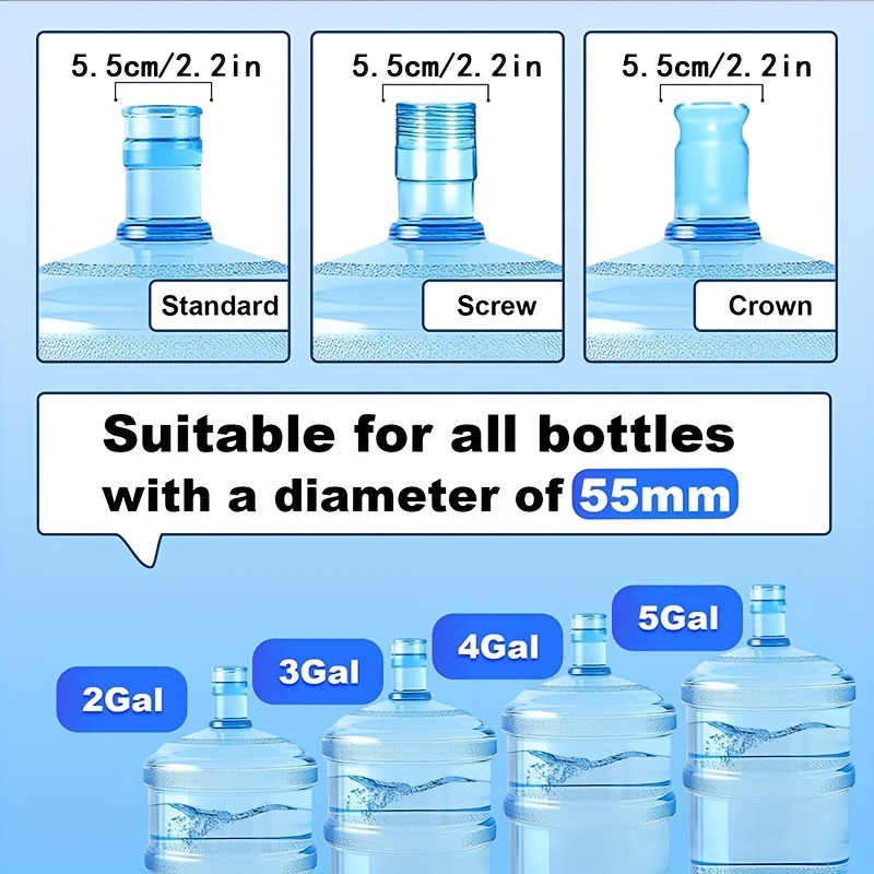 Water Dispenser Bucket Cover Seal Cover, Reusable Spill Proof Splash Proof Water  Bottle Cover, Suitable For 3 Gallon 5 Gallon Bucket, With Bucket Lifter  Handle - Temu