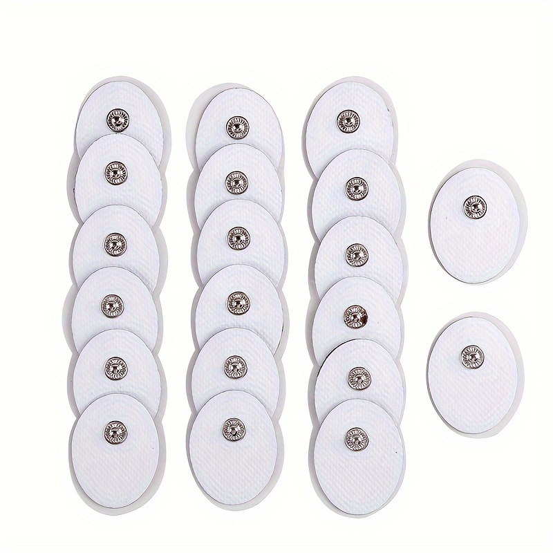 TENS Electrodes, Premium Quality Small Replacement Pads for TENS Units, 5  Pairs of Snap TENS Unit Electrodes (10 TENS Unit Pads), 1.57 inch (4cm) x