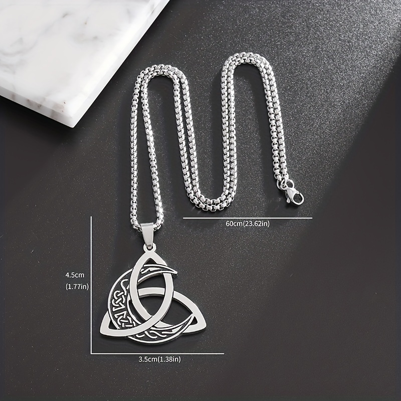 Moon Crescent Witchcraft Pendant Witch Endless Necklace