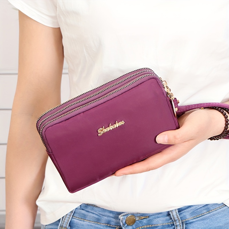 Zip discount clutch bag