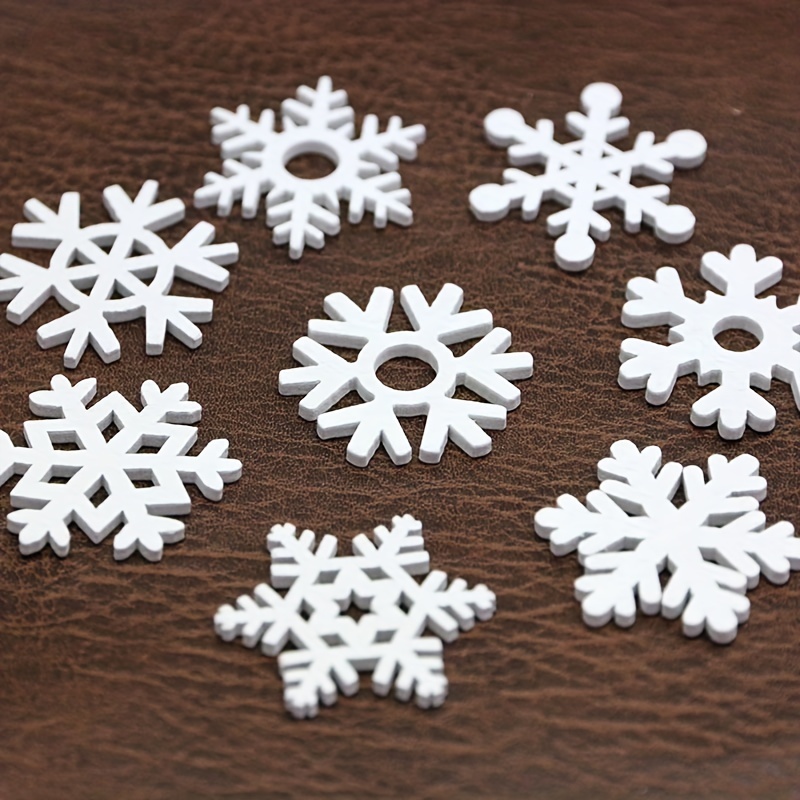 Diy Wooden Snowflake Shapes Perfect For Painting Decoration - Temu