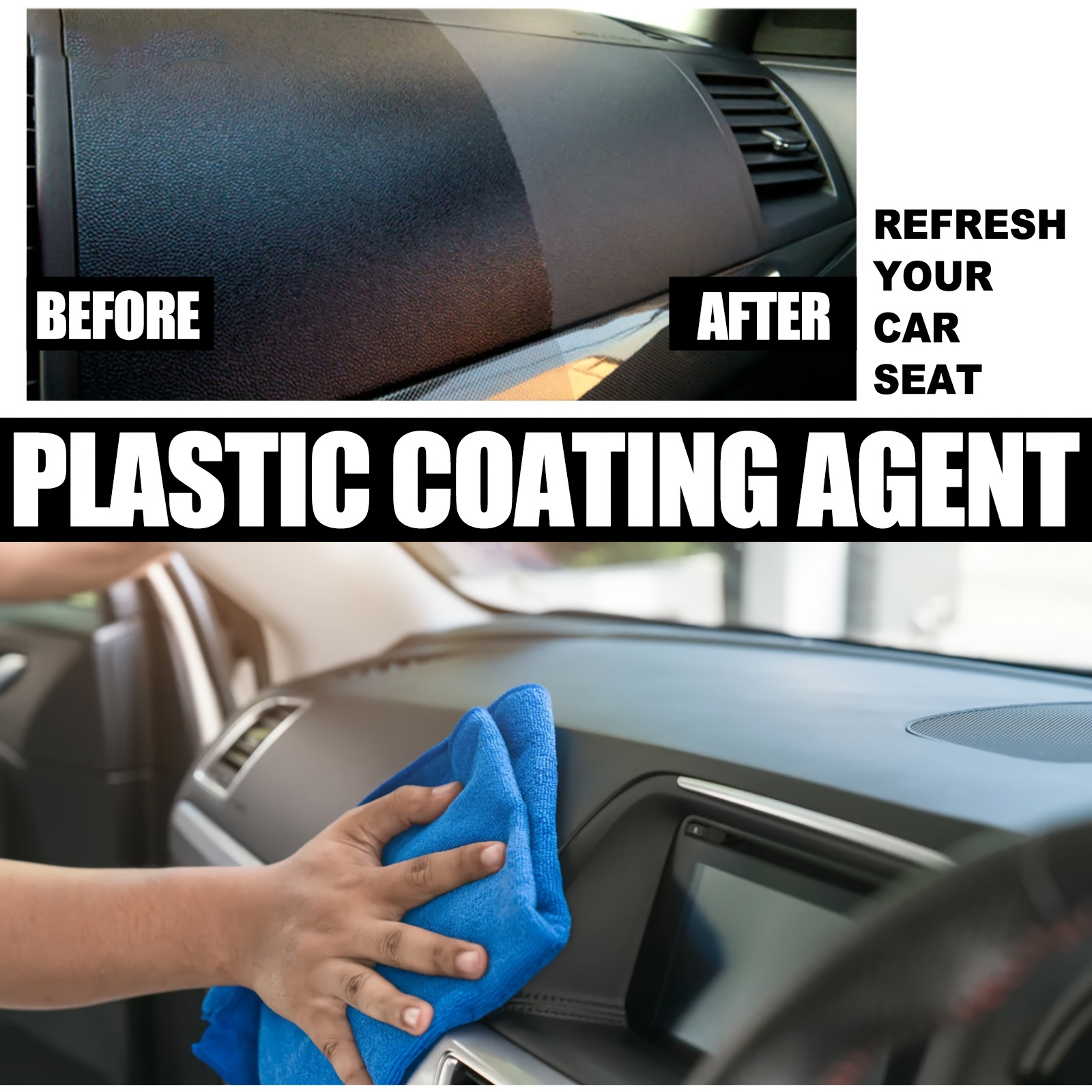 120ML Car Plastic Coating Refurbishing Agent Leather Seat
