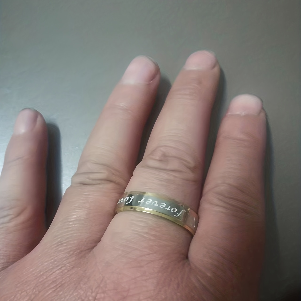 Stainless Steel Couple Ring Set
