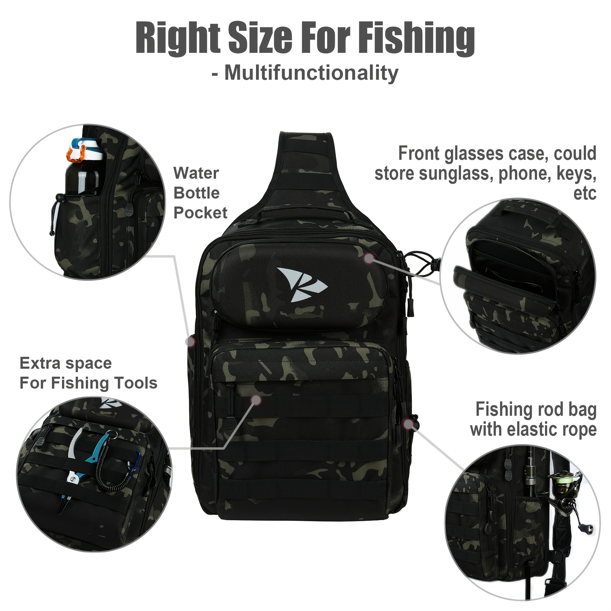 Zl r0035h g Fishing Tackle Backpack Box Waterproof Storage - Temu