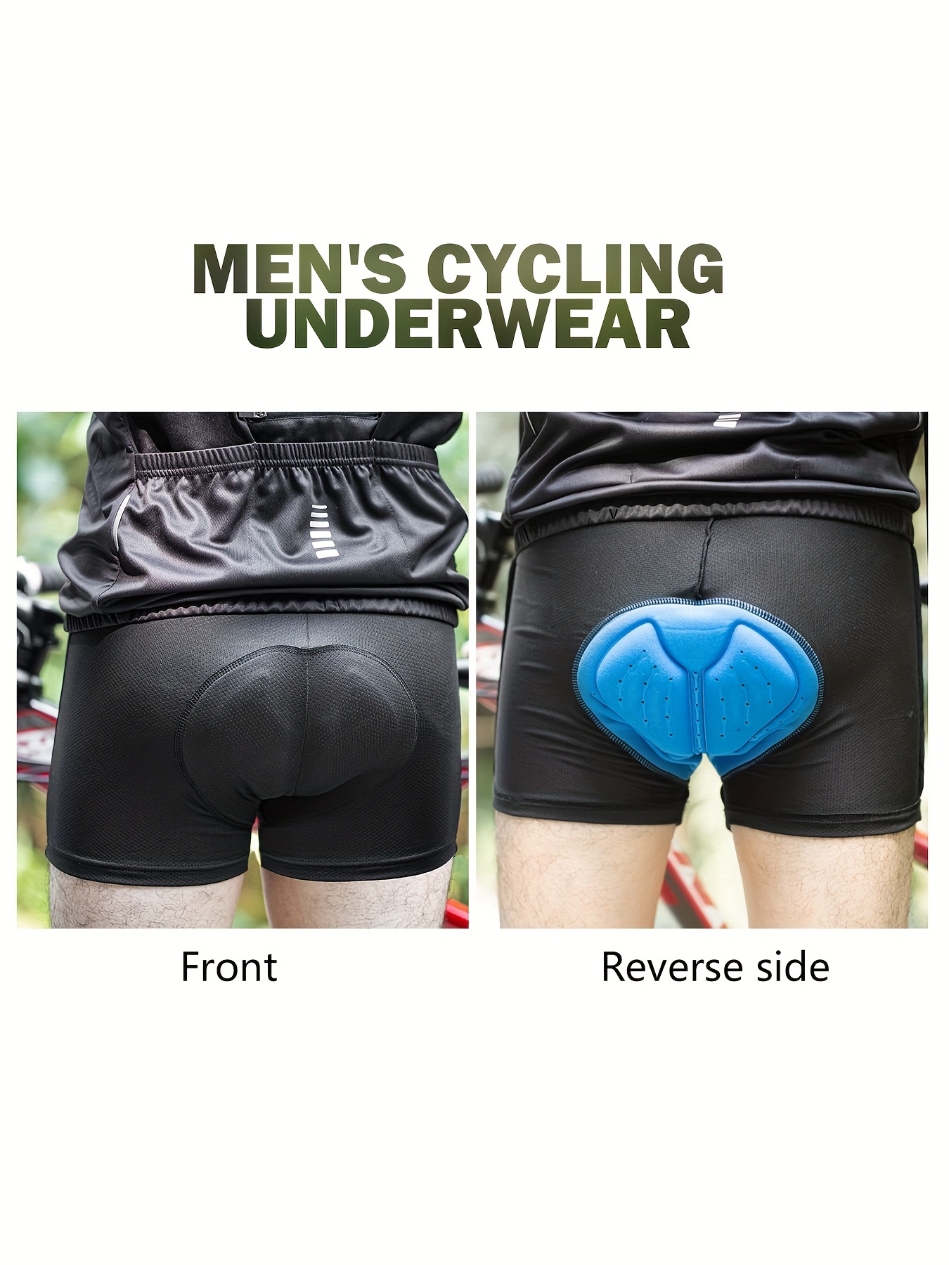 Men's Cycling Shorts with 4D Padding for Outdoor Activities