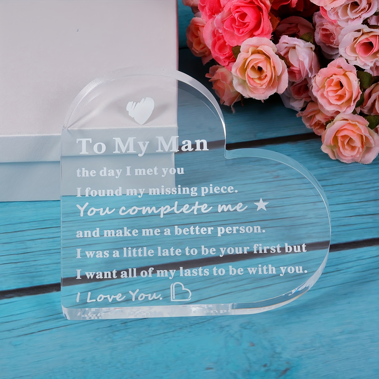 to My Man Gift for Him Anniversary Birthday Gifts for Boyfriend I Love You  Gift for Him Fiance Husband Keepsake for Groom Engagement Wedding Valentine