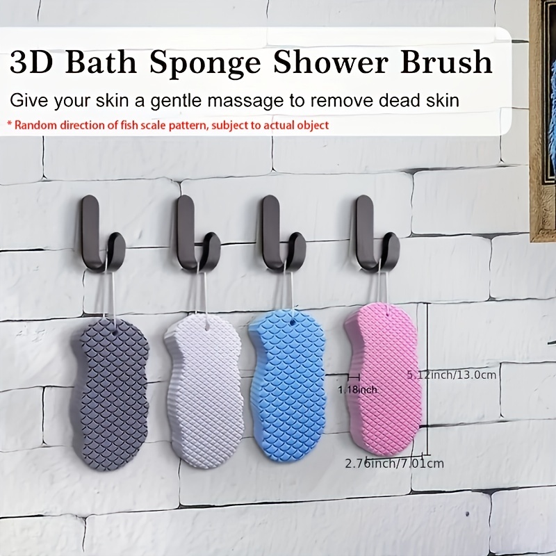 4PCS Super Soft Exfoliating Bath Sponge, Magic Bath Sponge Dead Skin  Remover, Ultra Soft Bath Body Shower Sponge, Spa Scrub Exfoliating Reusable  for