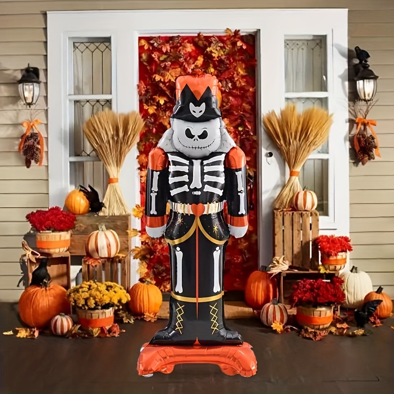 Yitre Accesorios de calavera para hogueras, calaveras decorativas de  cerámica para chimenea de Halloween