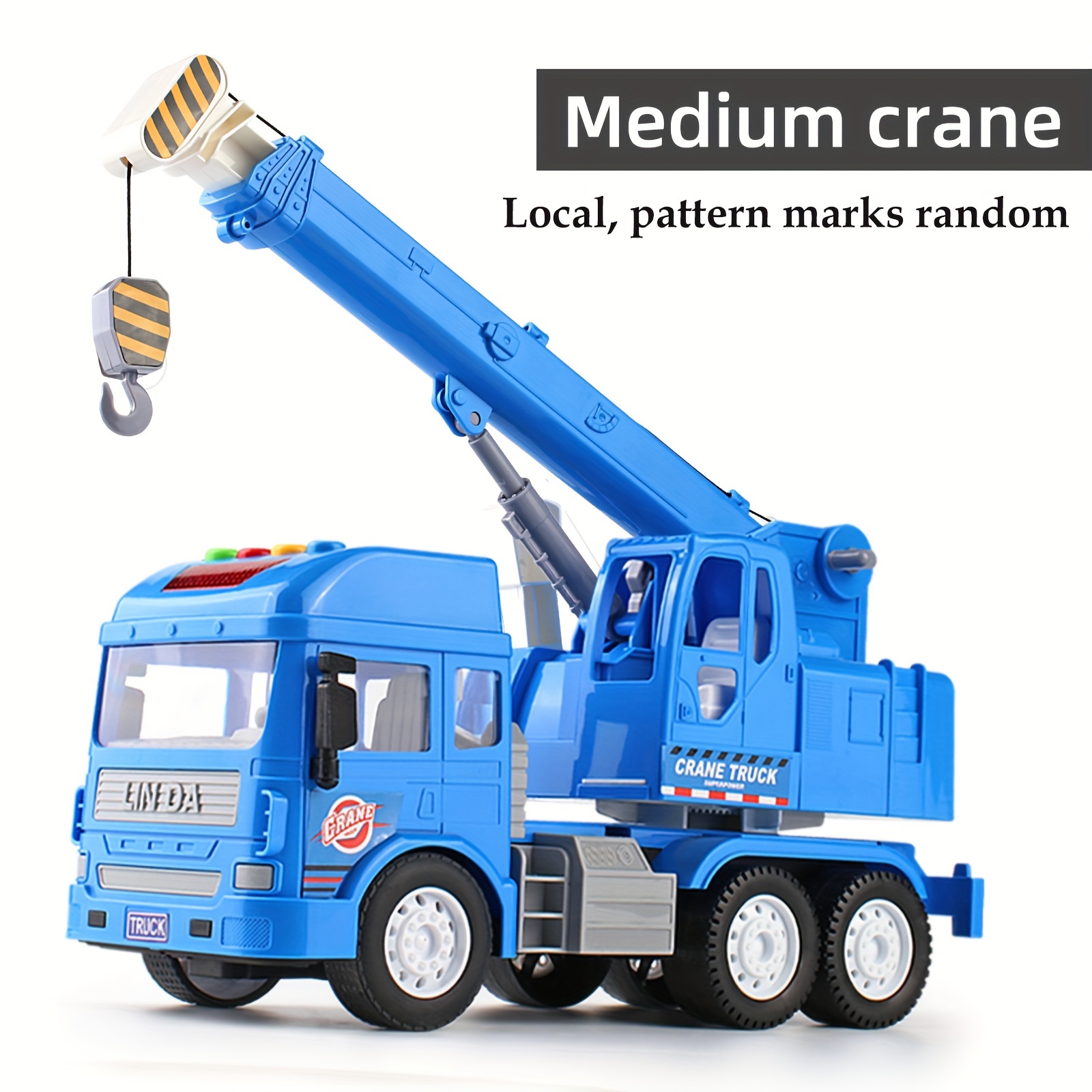 Engineering Car Crane Hook Lifting Heavy Crane Model Children's Toy Car Boy