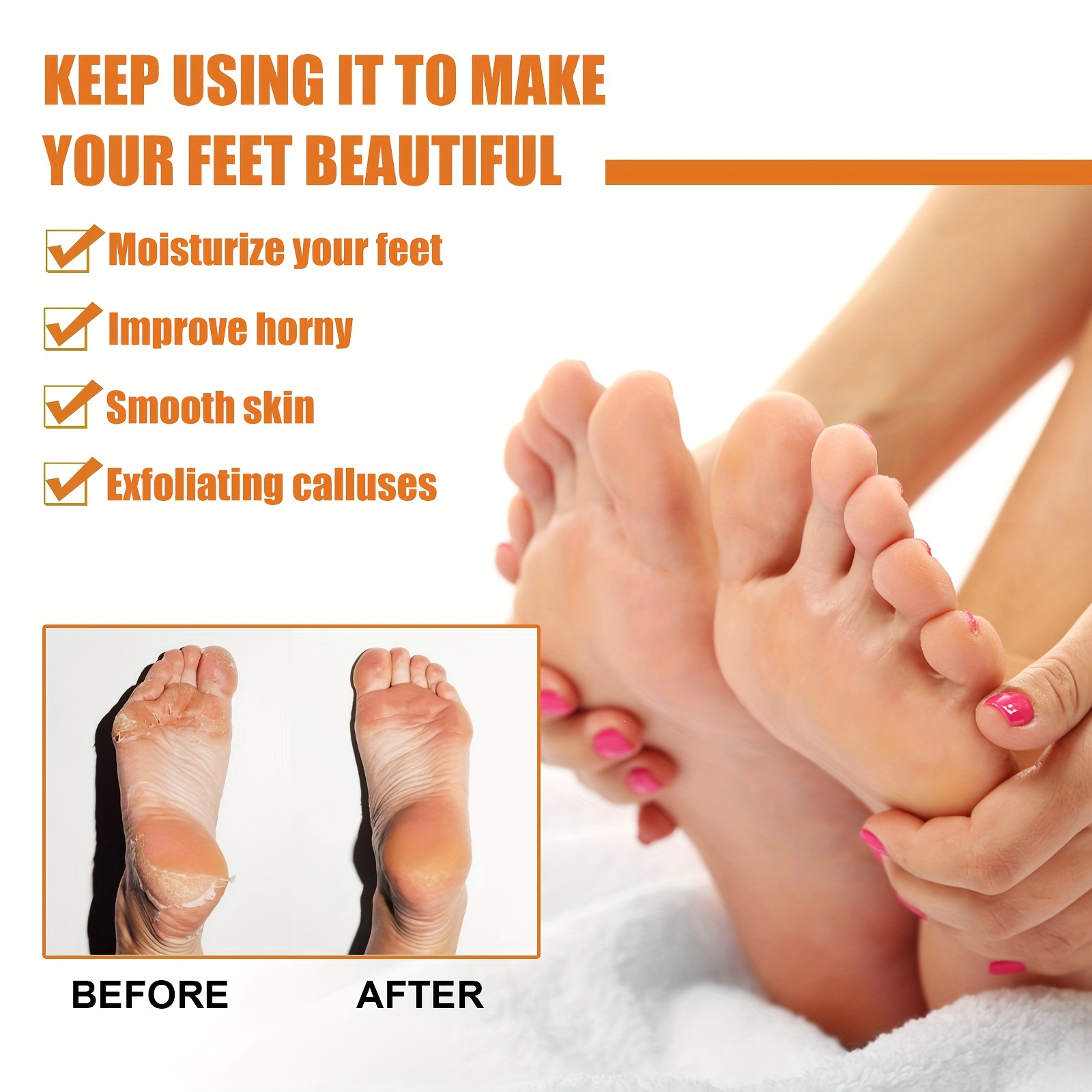 Foot Callus Removal Spray 1.01 Oz Dry Feet Skin Remover Foot Care