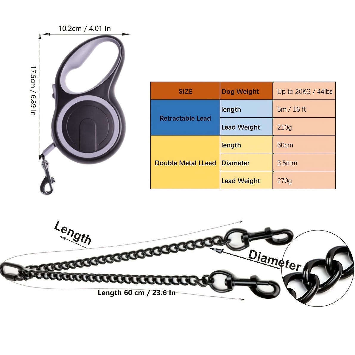 Double clearance extendable lead