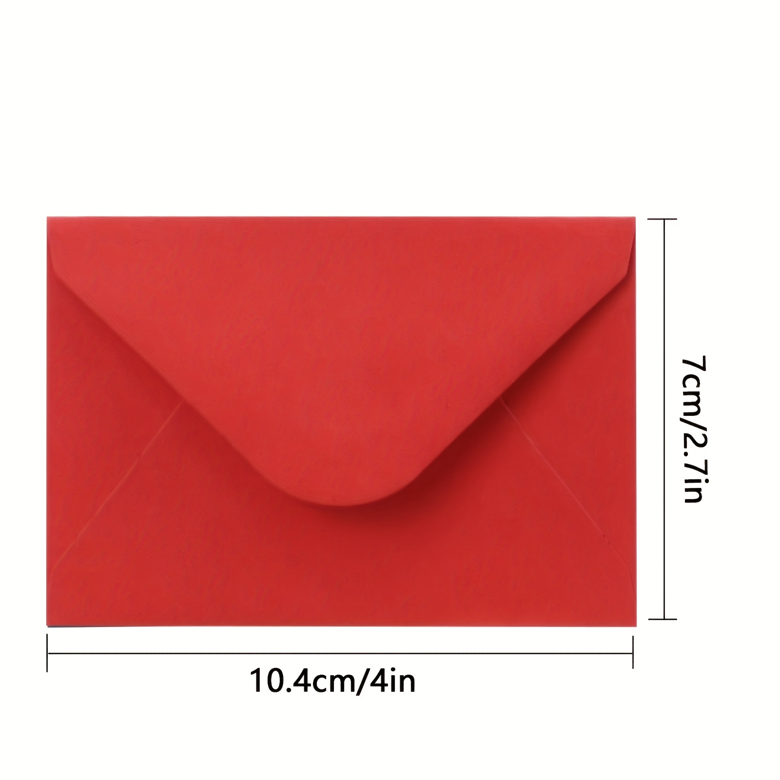 red business size envelopes